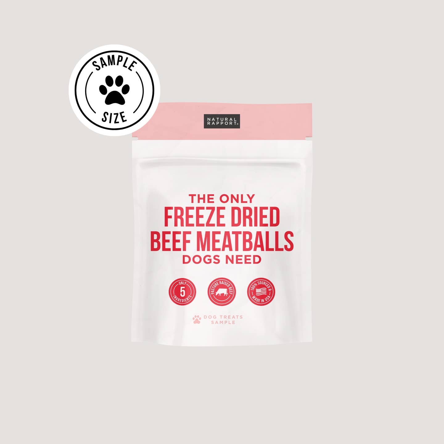 Freeze Dried Beef Meatballs Sample (1oz)