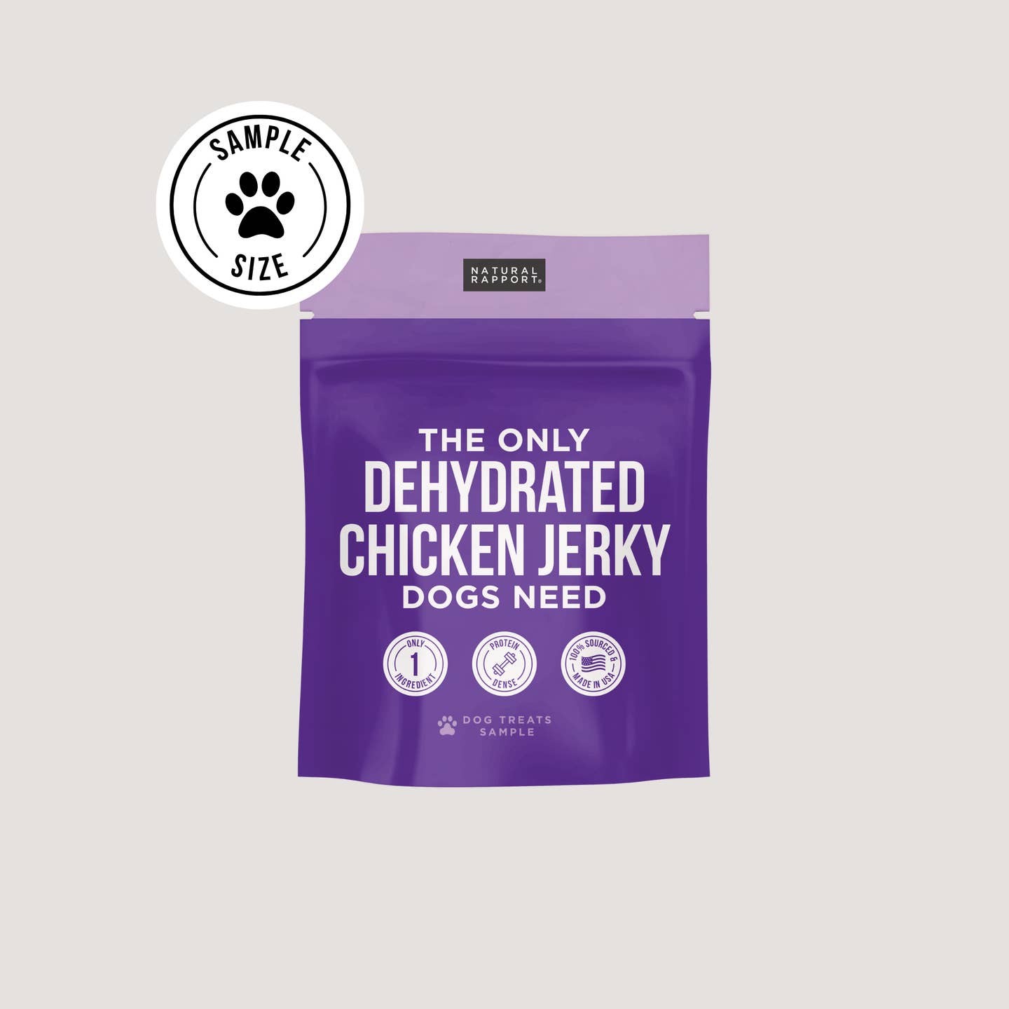 Dehydrated Chicken Jerky Sample (1oz)