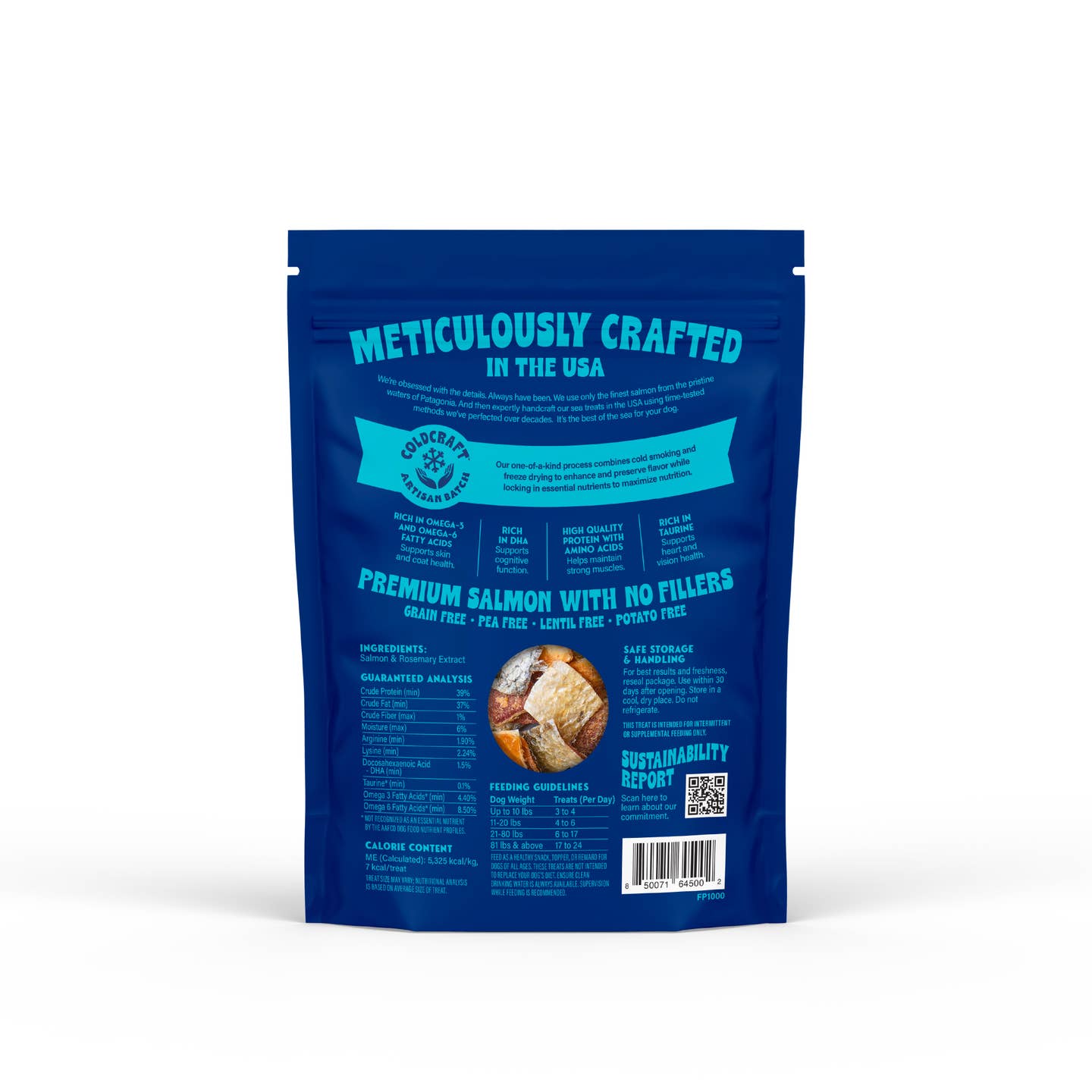Freeze-Dried Salmon Skin Bites