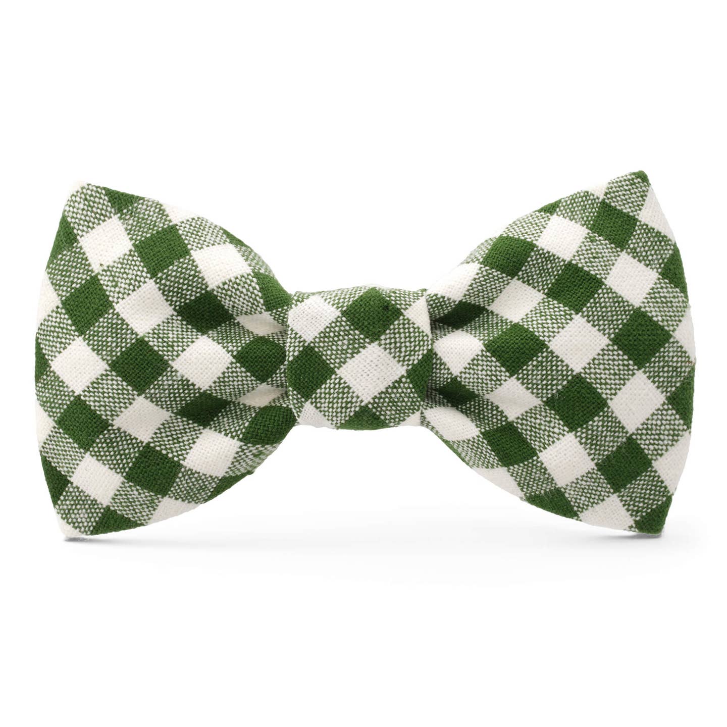 Gingham Hunter Green Bow Tie