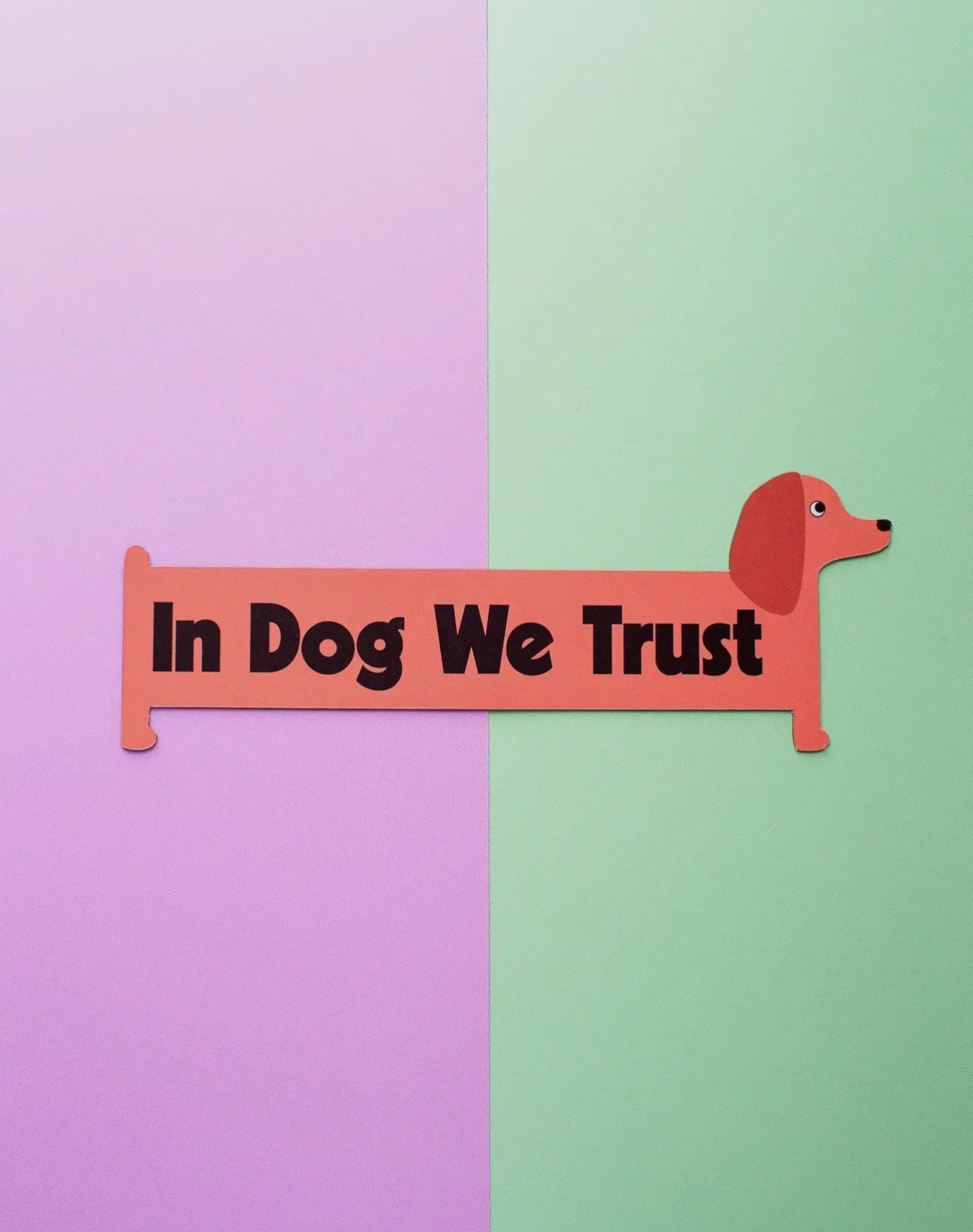 In Dog We Trust Car Magnet