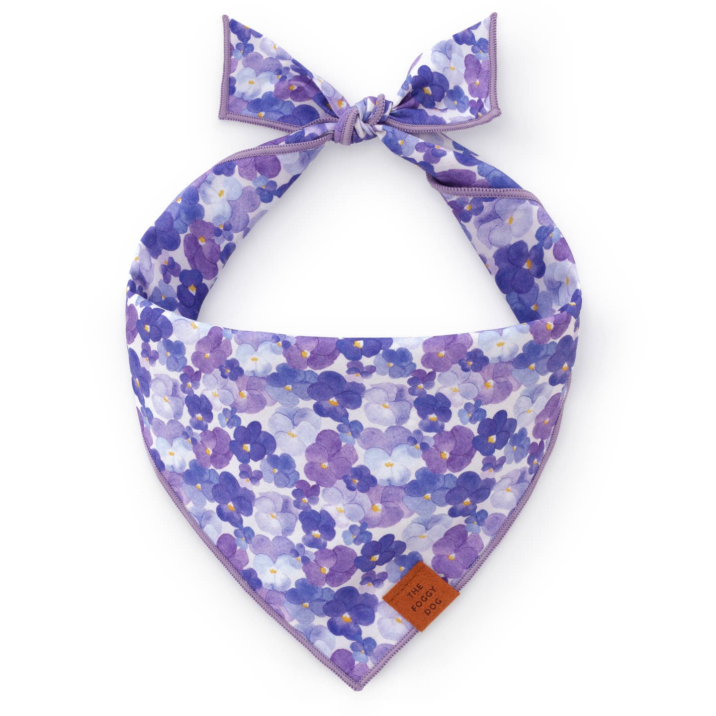 Pressed Pansies Bandana