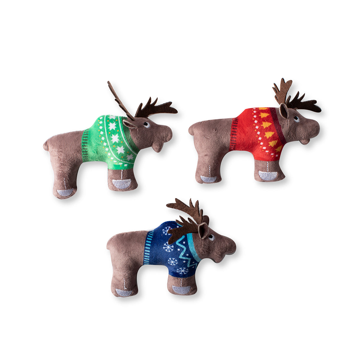 Merry Moose-Mas 3-Piece Plush Set
