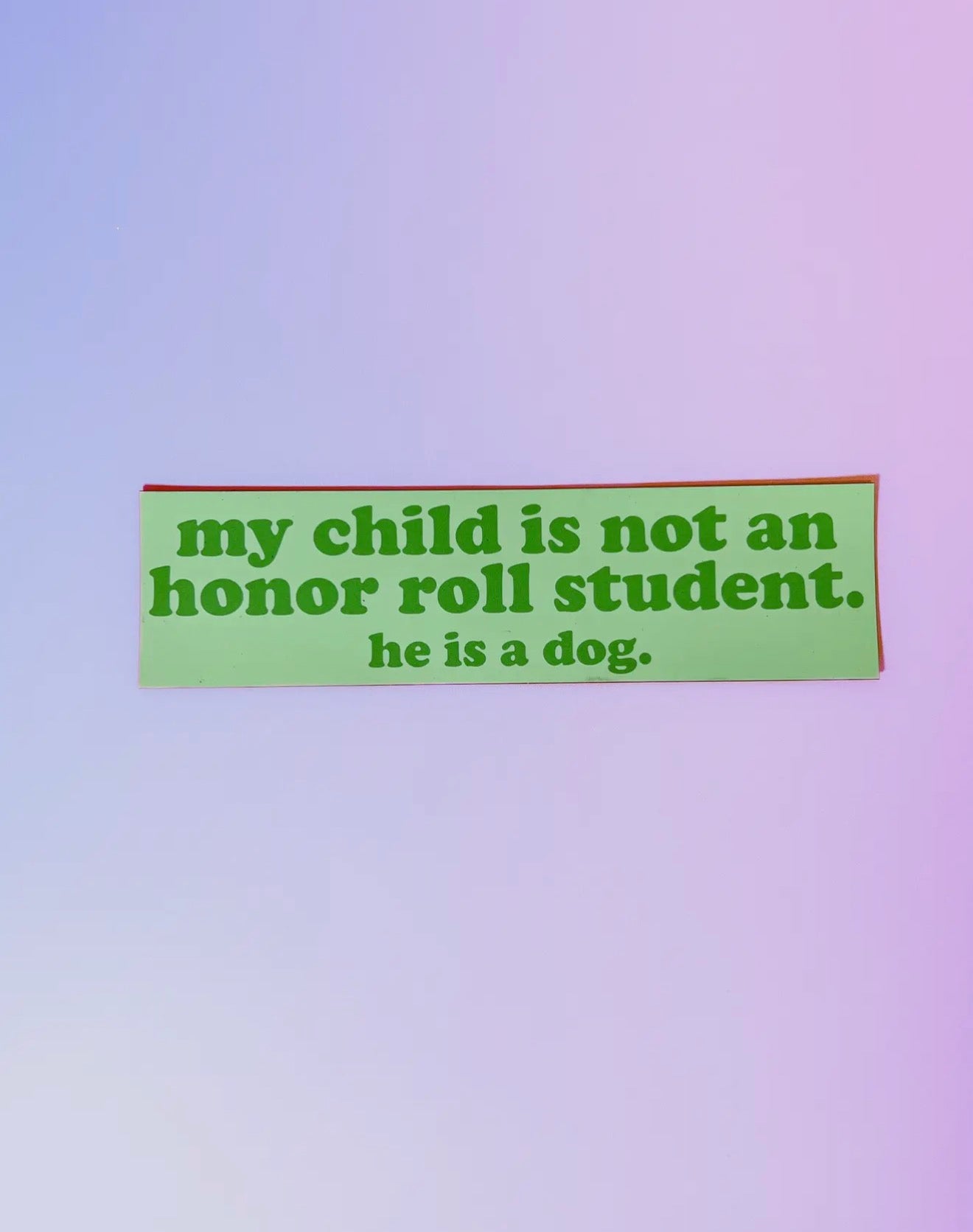 Honor Roll Dog Car Magnet