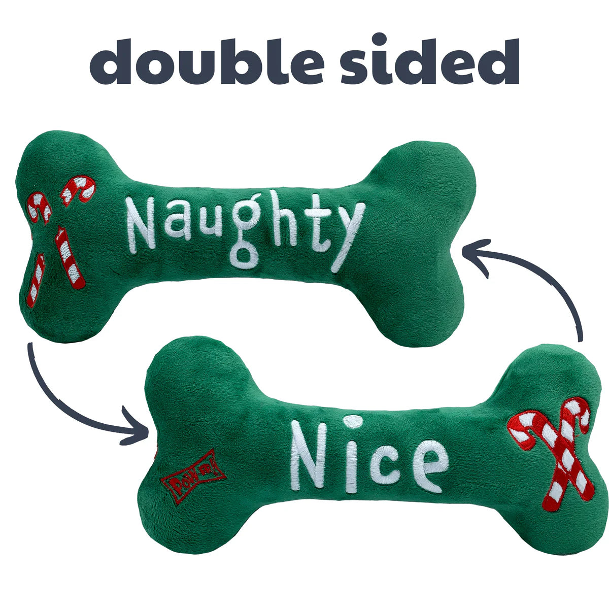 Naughty & Nice Bone Plush