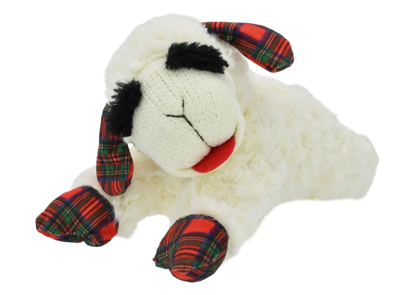 Christmas Plaid Lamb Chop Plush
