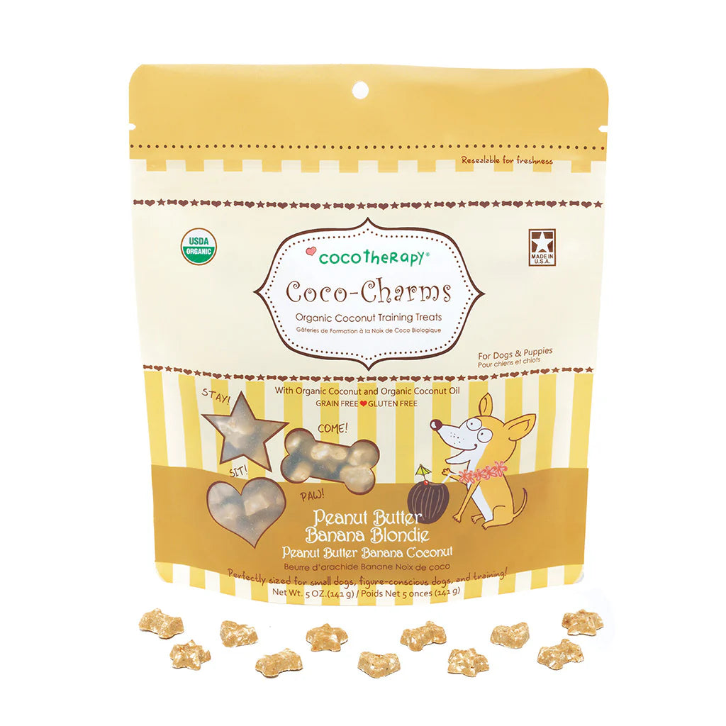 Peanut Butter Banana Blondie Coco-Charms Training Treats