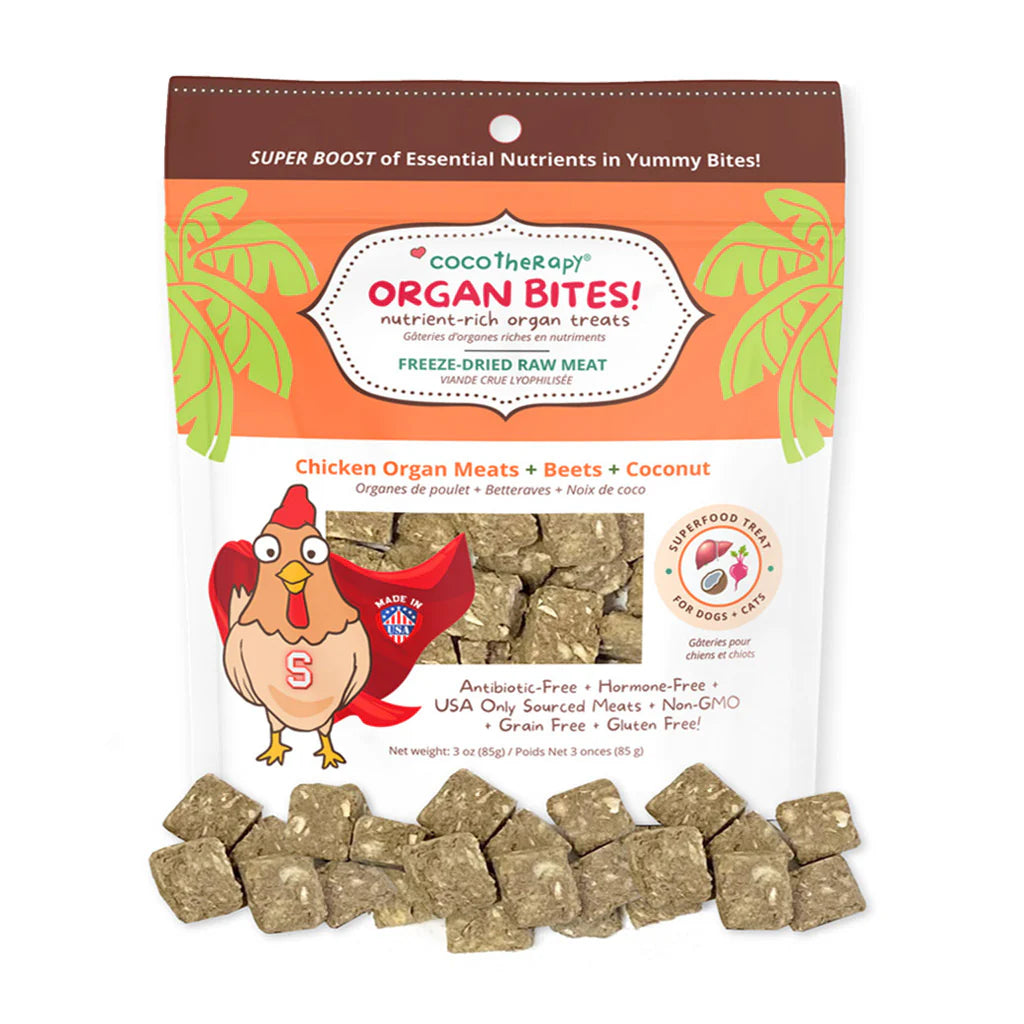 Chicken + Beets Freeze Dried Organ Bites