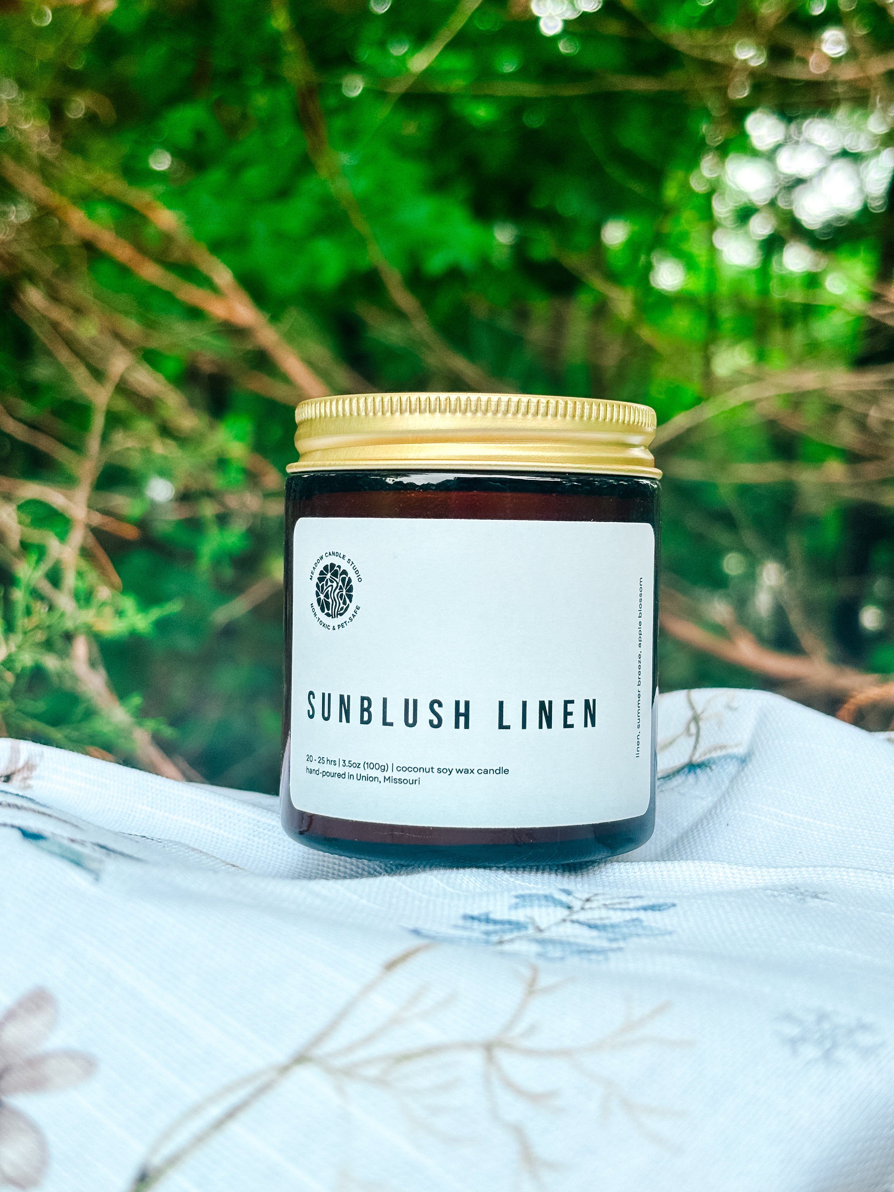 Sunblush Linen Candle