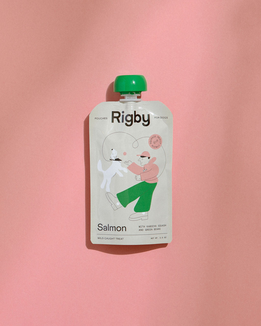 Organic Salmon Squeeze Pouch For Dogs