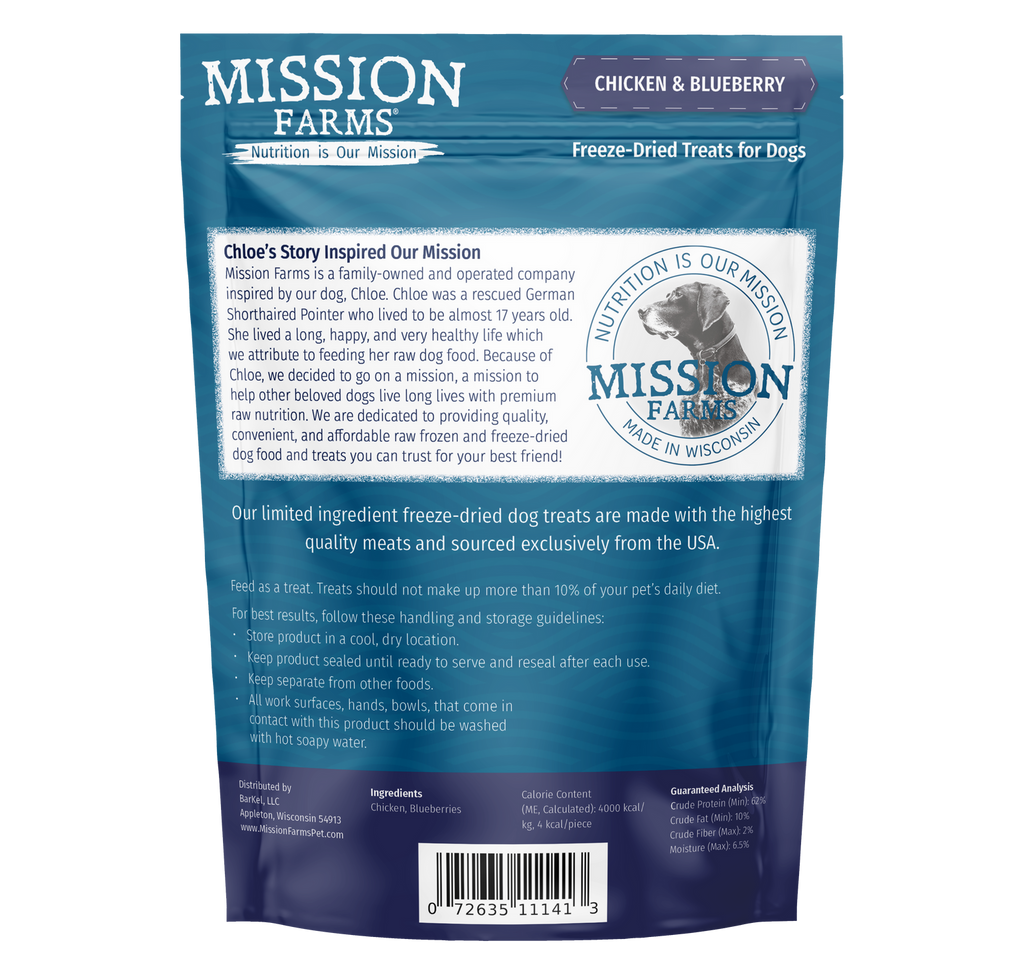 Chicken & Blueberry Freeze Dried Treats