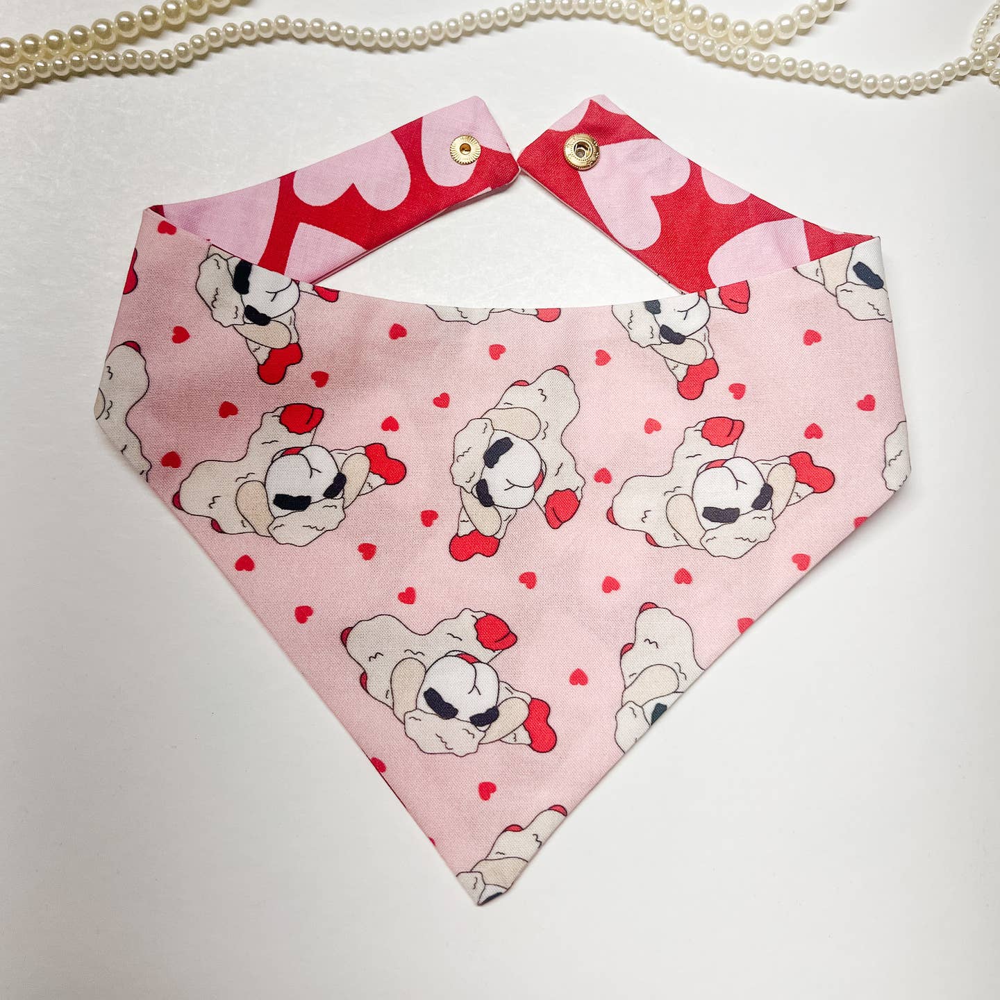 Heart Lamb Chop Bandana