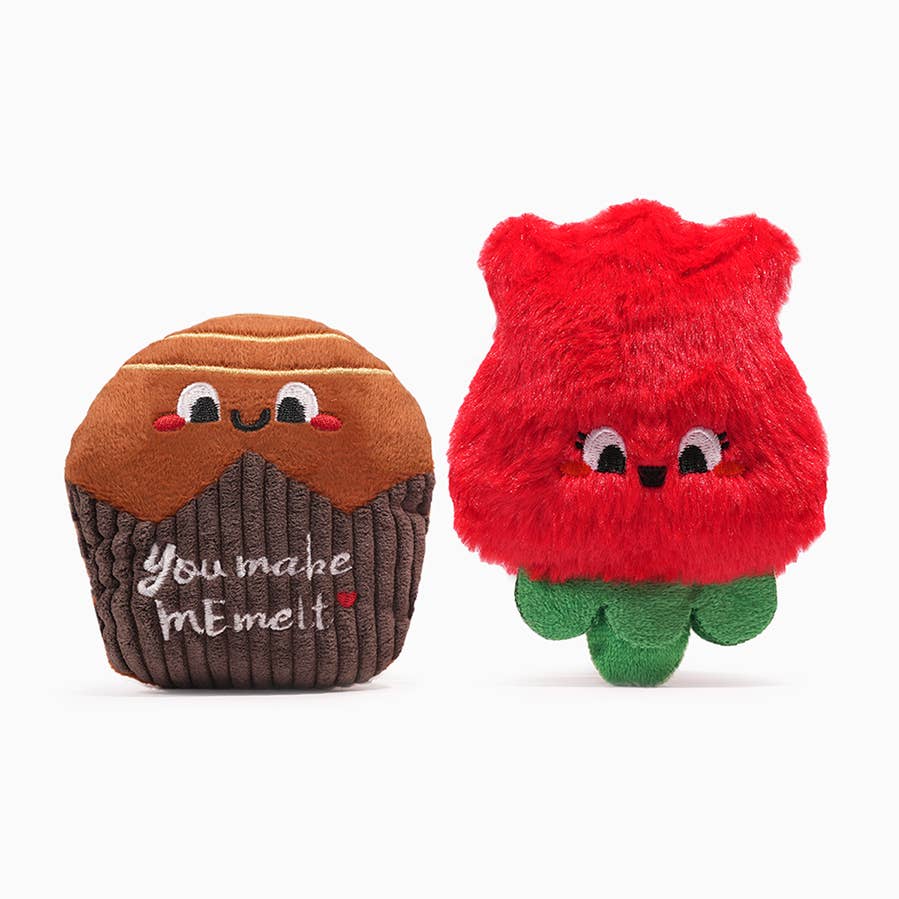 Rose & Chocolate Plush Set