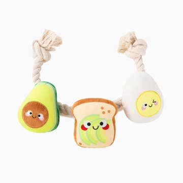 Toast and Egg Rope Plush