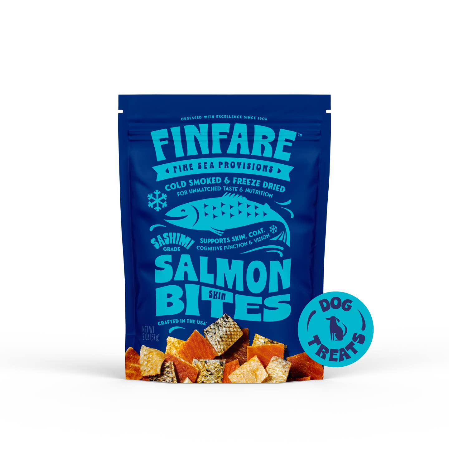 Freeze-Dried Salmon Skin Bites