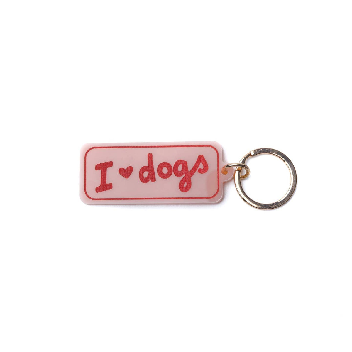 I Love Dogs Keychain