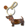 Dachshund Hand-Painted Bag Charm + Keychain