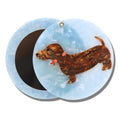Dachshund Hand-Painted Compact Mirror