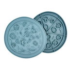 Pizza Snack Mat: 2-in-1 Lick Mat & Bowl