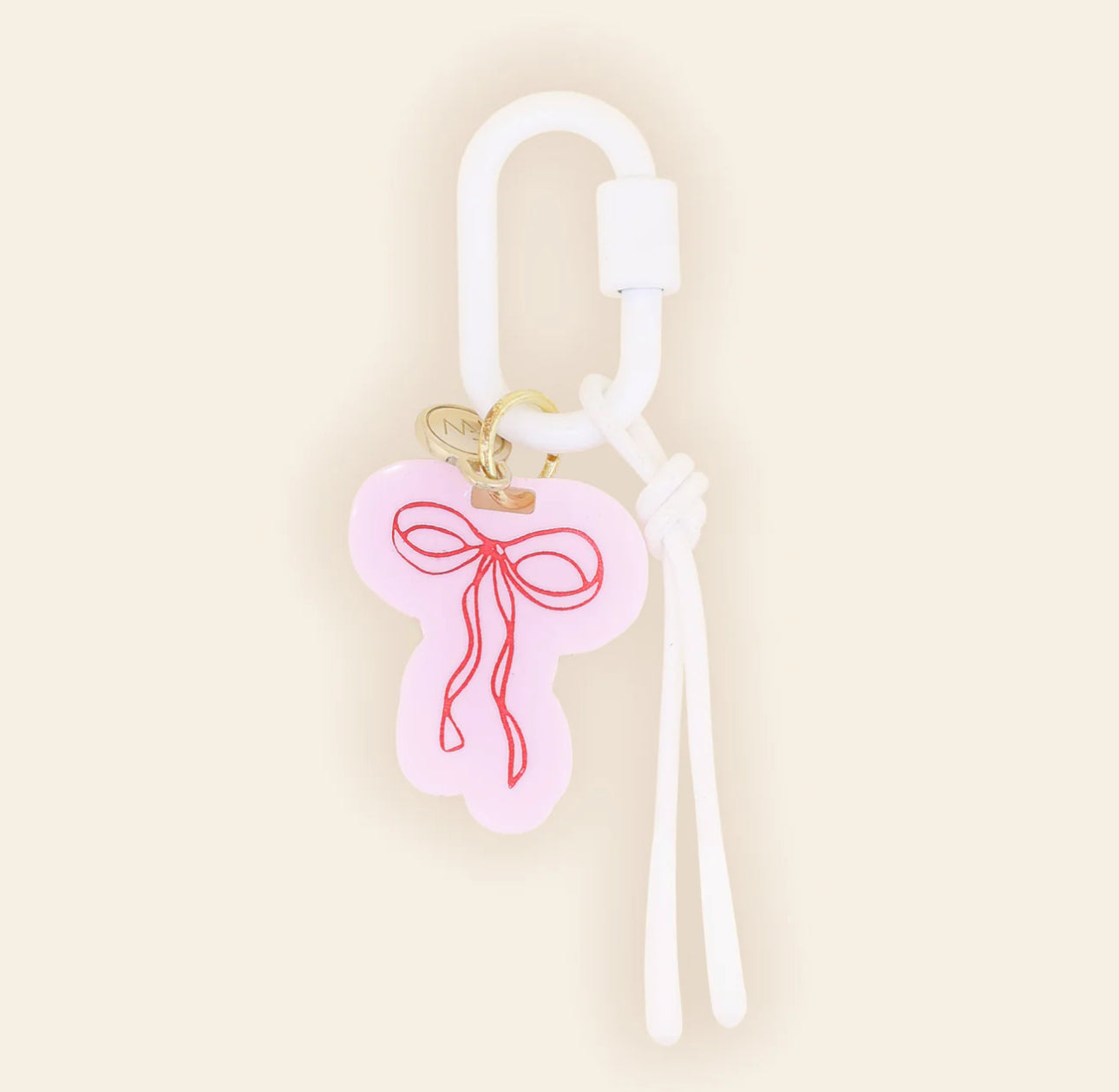 Pink Bow Bag Charm
