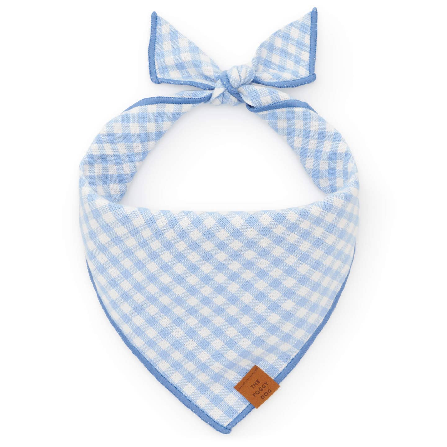 Sky Blue Gingham Bandana