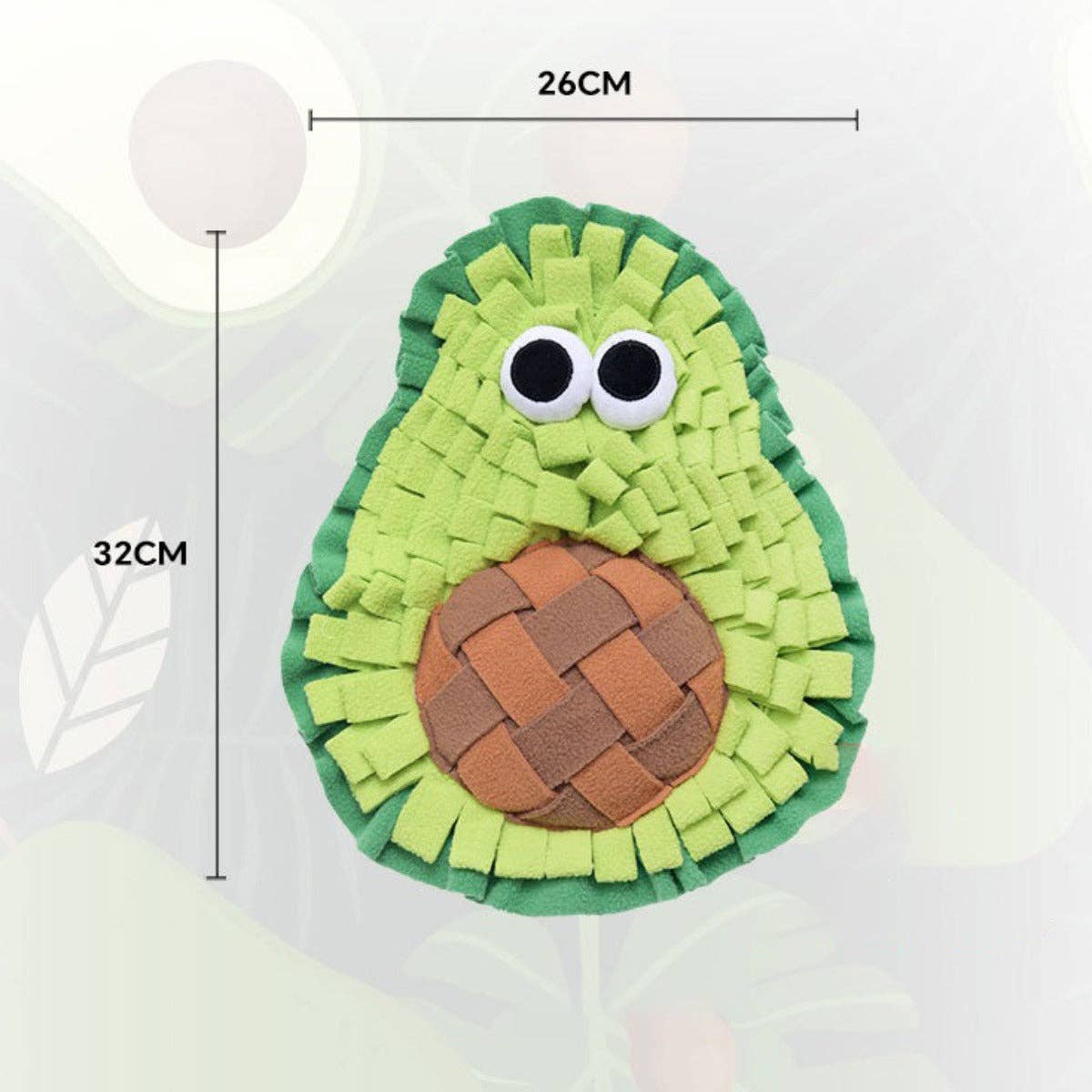 Avocado shaped snuffle mat