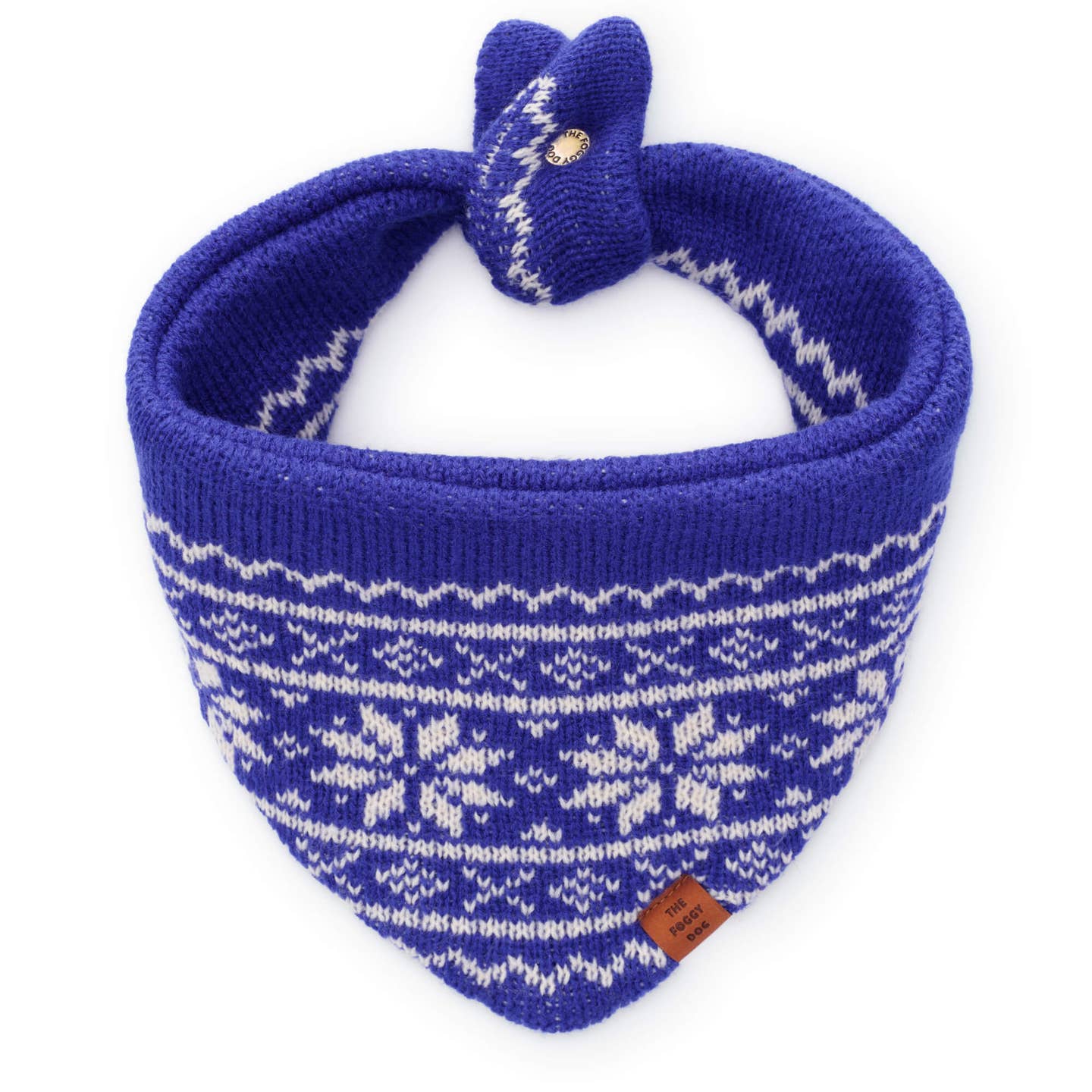 Snow Day Fair Isle Knit Bandana