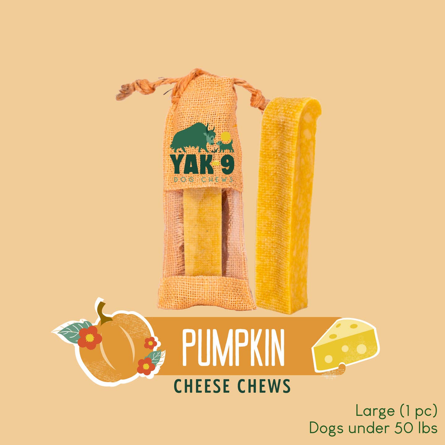Pumpkin Yak9 Cheese Chew