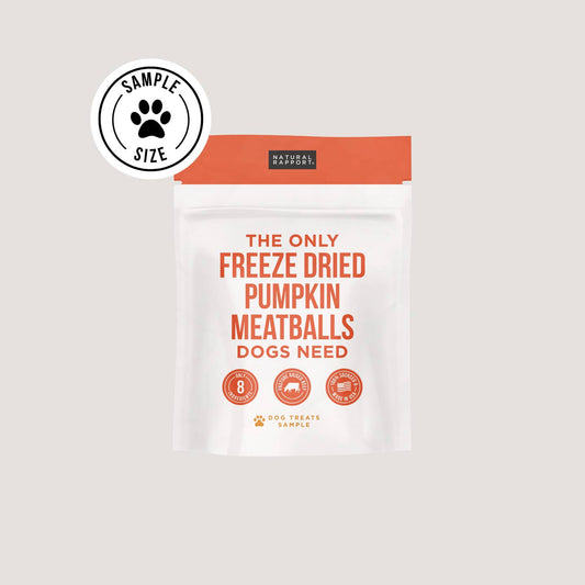 Freeze Dried Pumpkin Meatballs Sample (1oz)