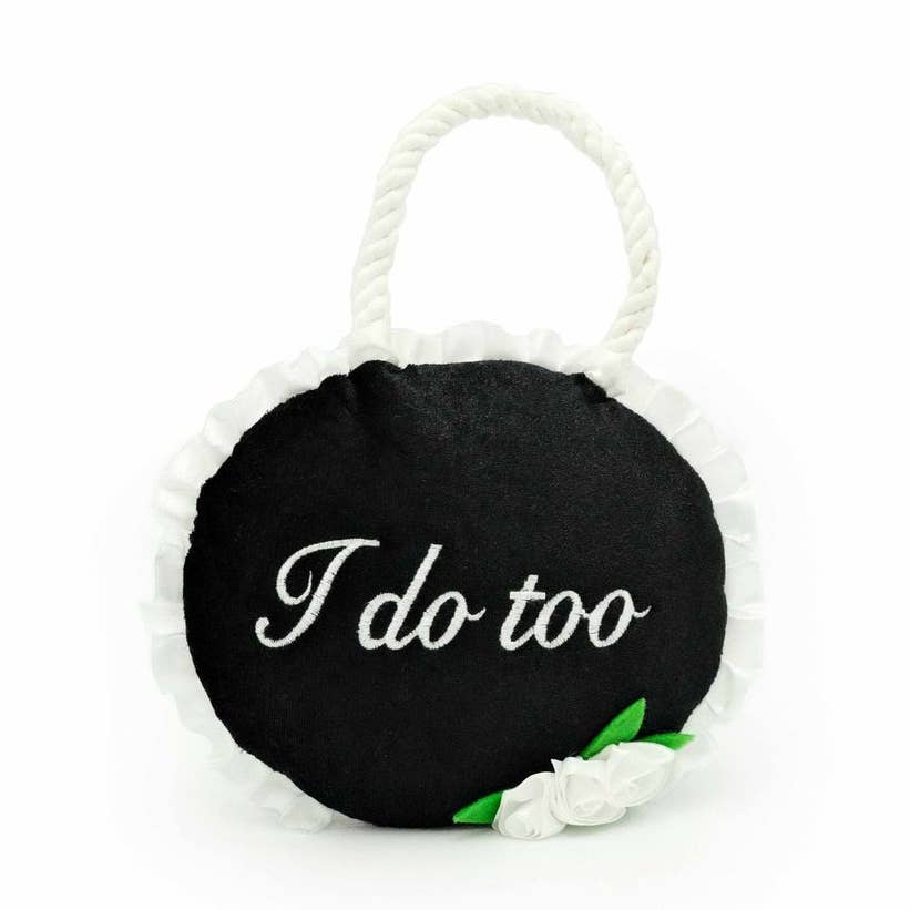 "I Do Too" Wedding Sign Plush