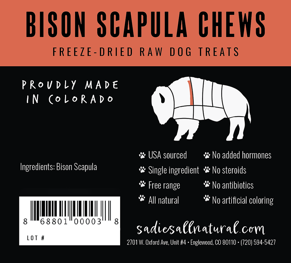 Bison Scapula Chew
