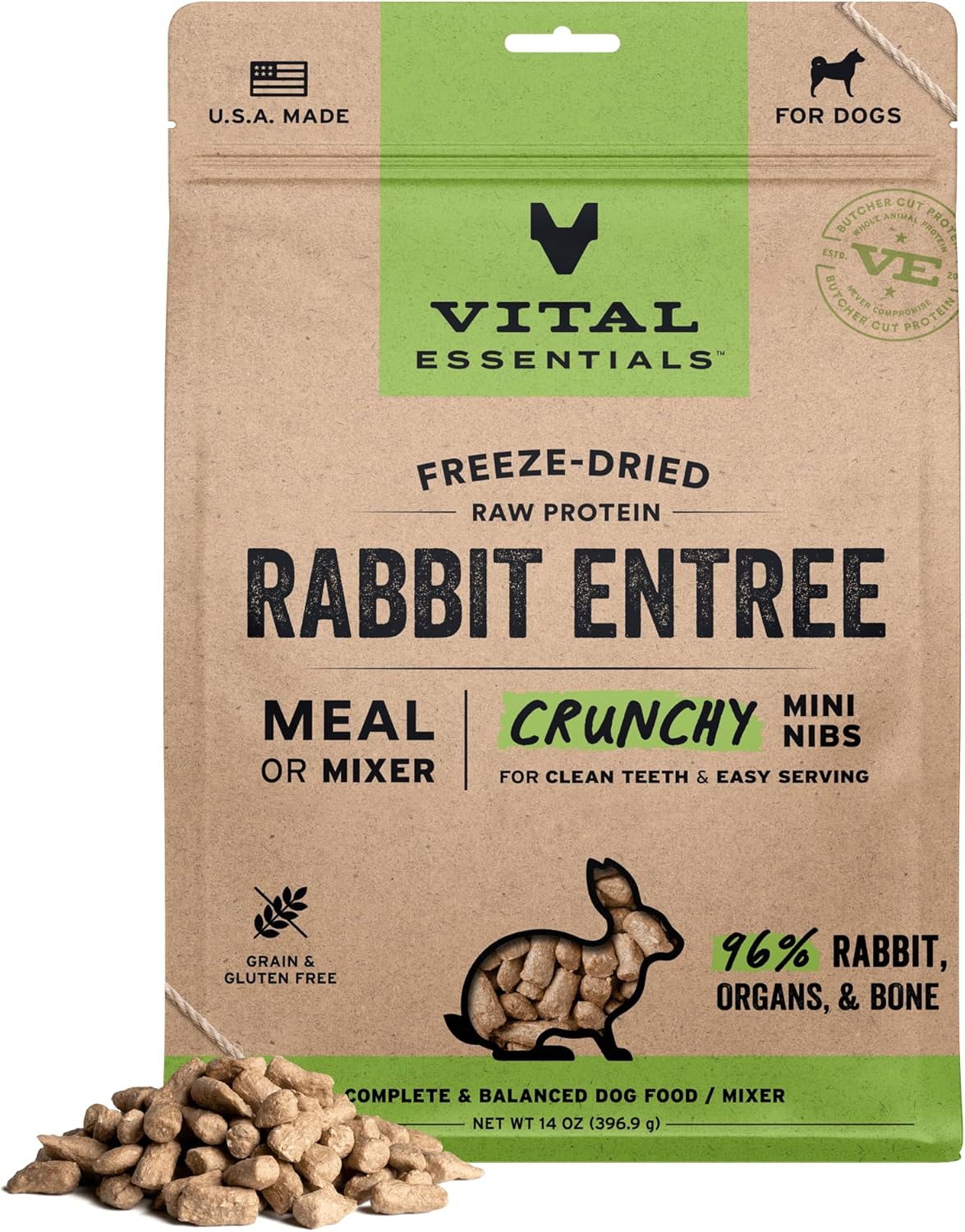 Rabbit Crunchy Mini Nibs Entree