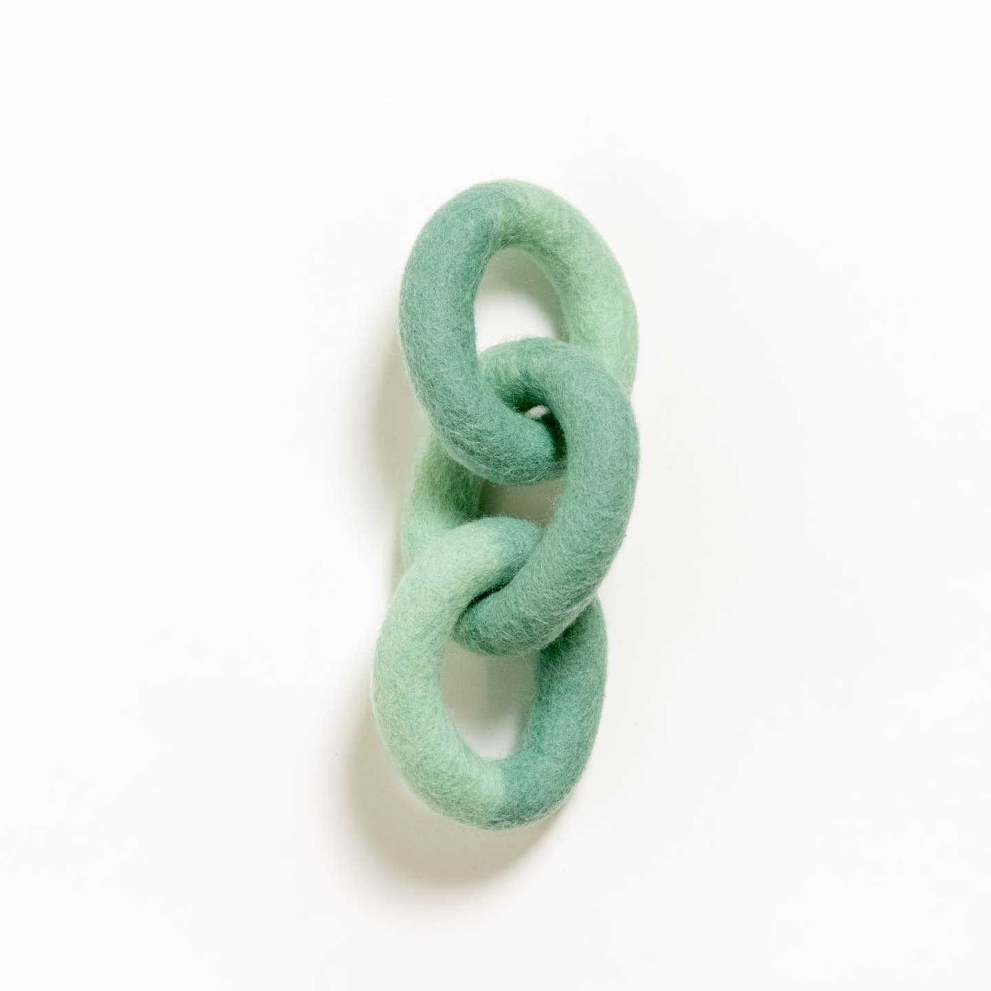 Aqua Blue Small Link Felt Toy