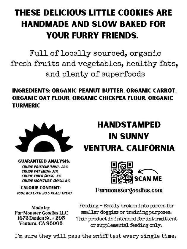 Organic Carrot Superfood Dog Cookie