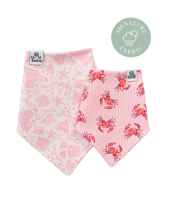 Sandy Shoreline Bandana (pink or blue)