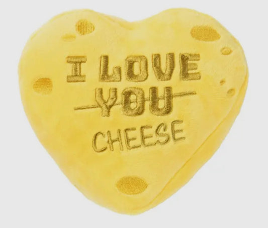 I Love Cheese Heart Plush