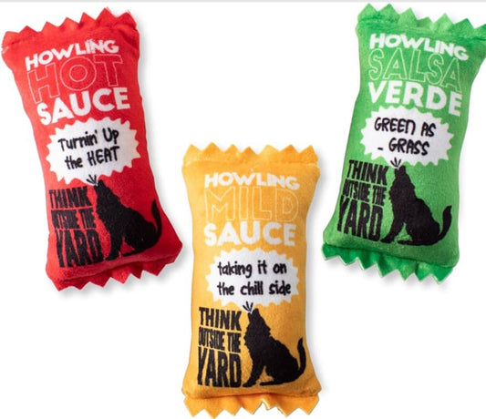 Howling Hot Sauce 3-piece Plush Set