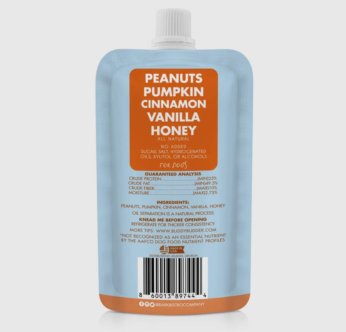 Pumpkin Spice Vibes Buddy Budder Squeeze Pouch