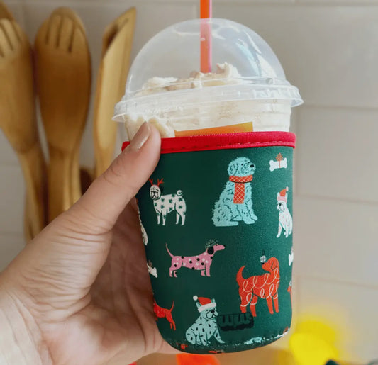 Holiday Dogs Drink Sleeve