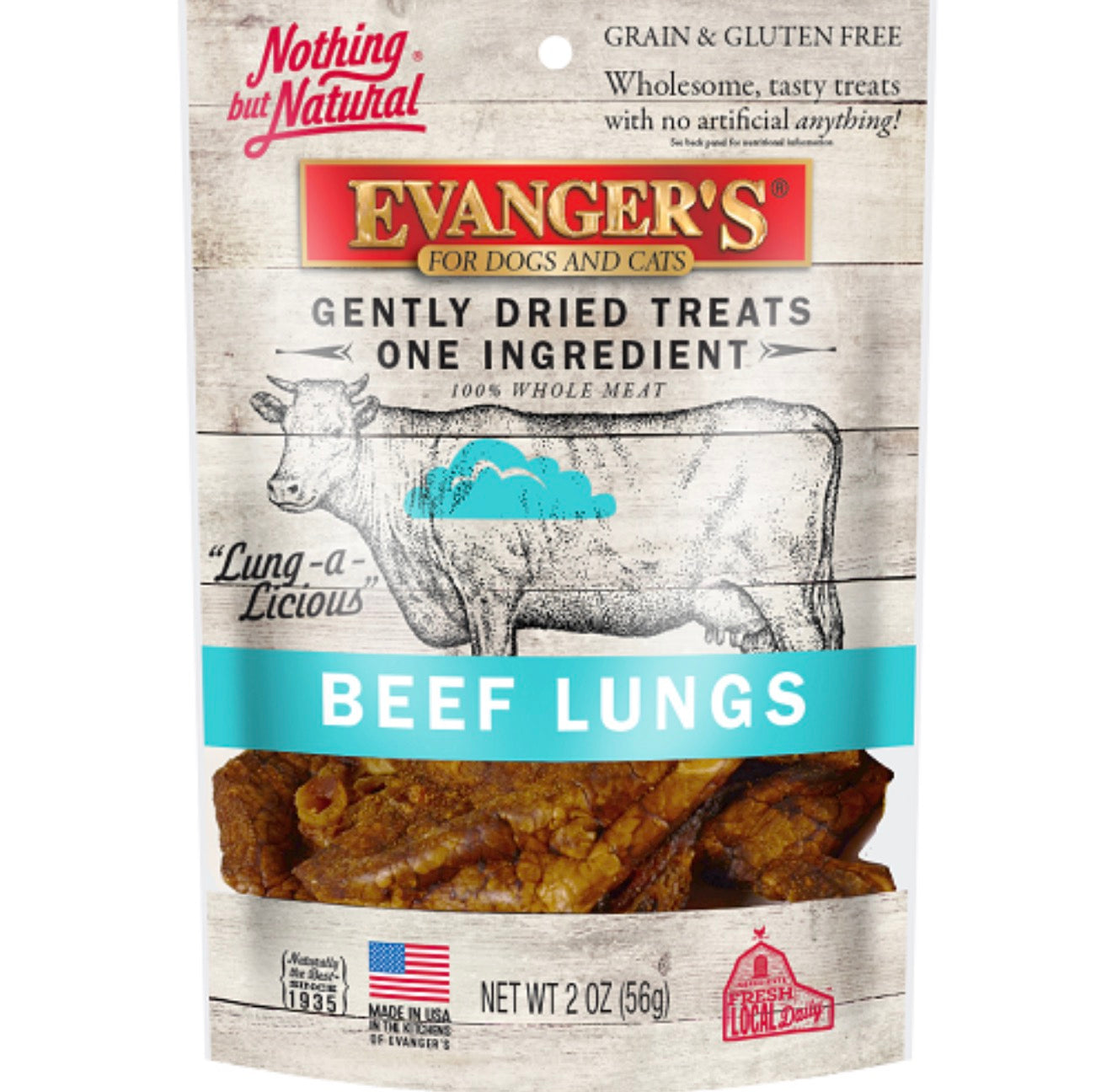Gently Dried Beef Lung Treats