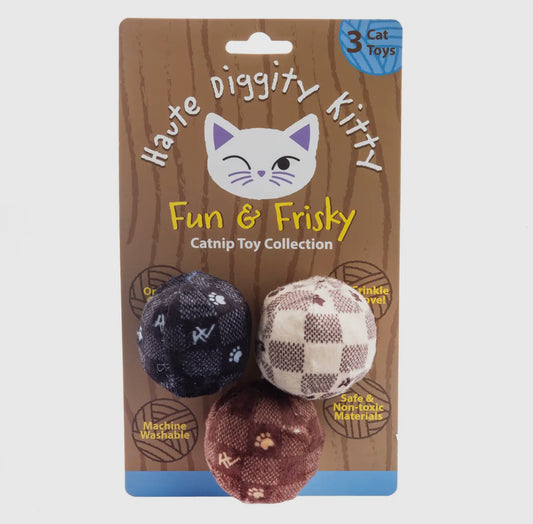 Kitty Vuiton Checker Balls