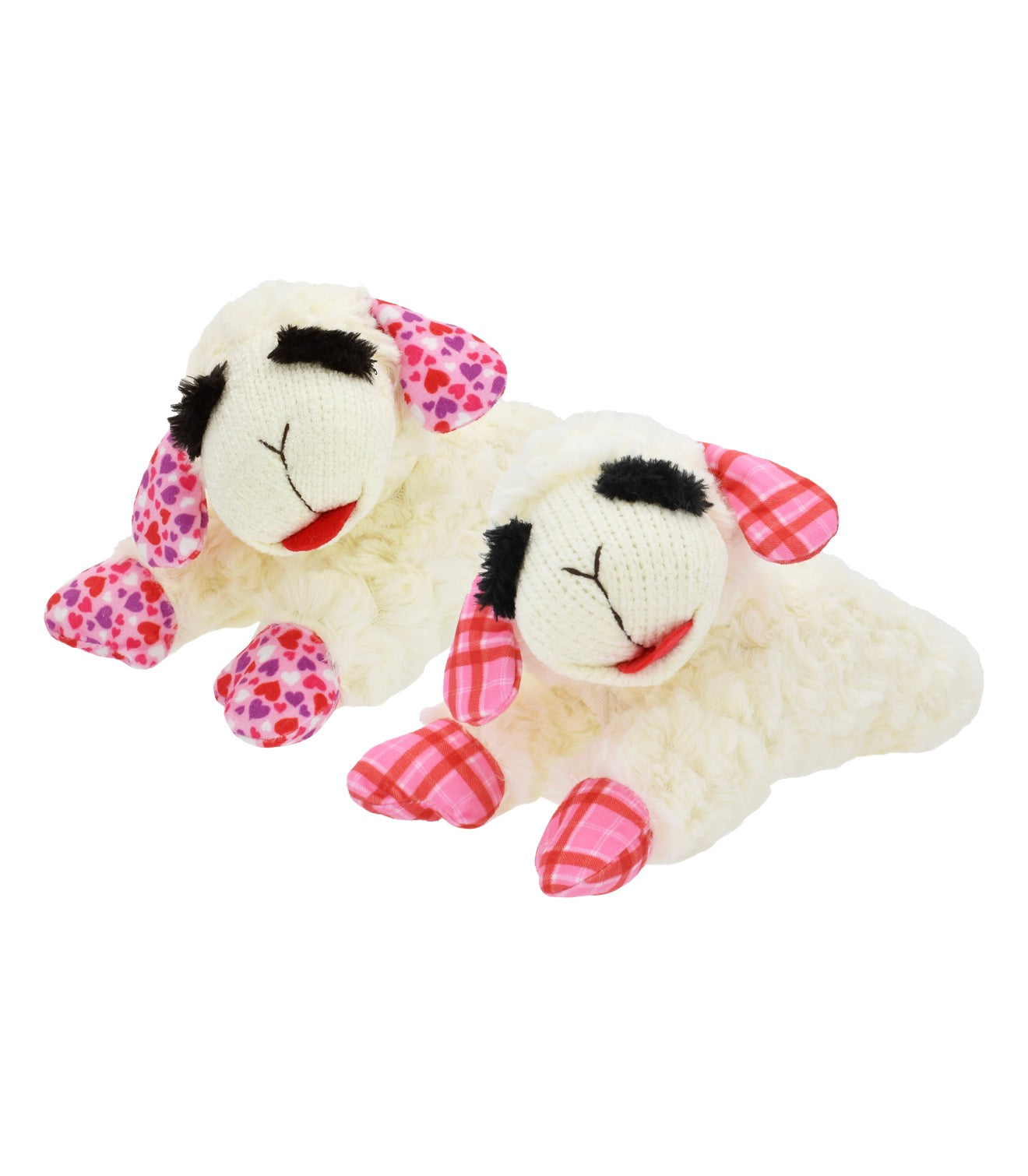 Pink Hearts Lamb Chop Plush