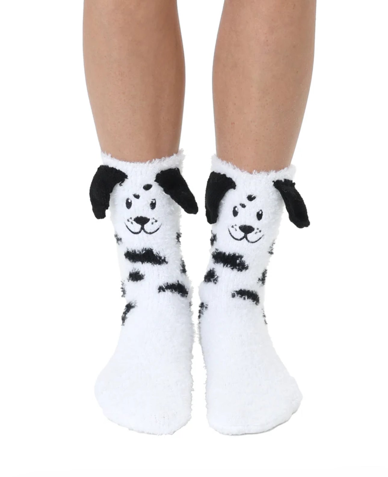 Dalmatian Fuzzy Socks