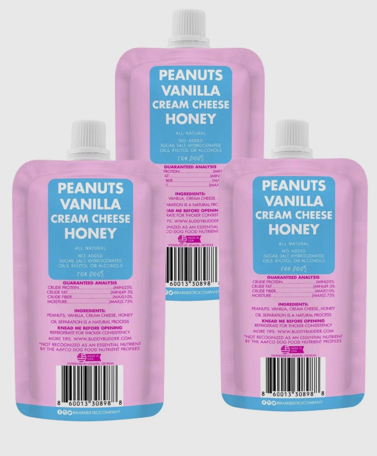 Glazed Donut Buddy Budder Squeeze Pouch