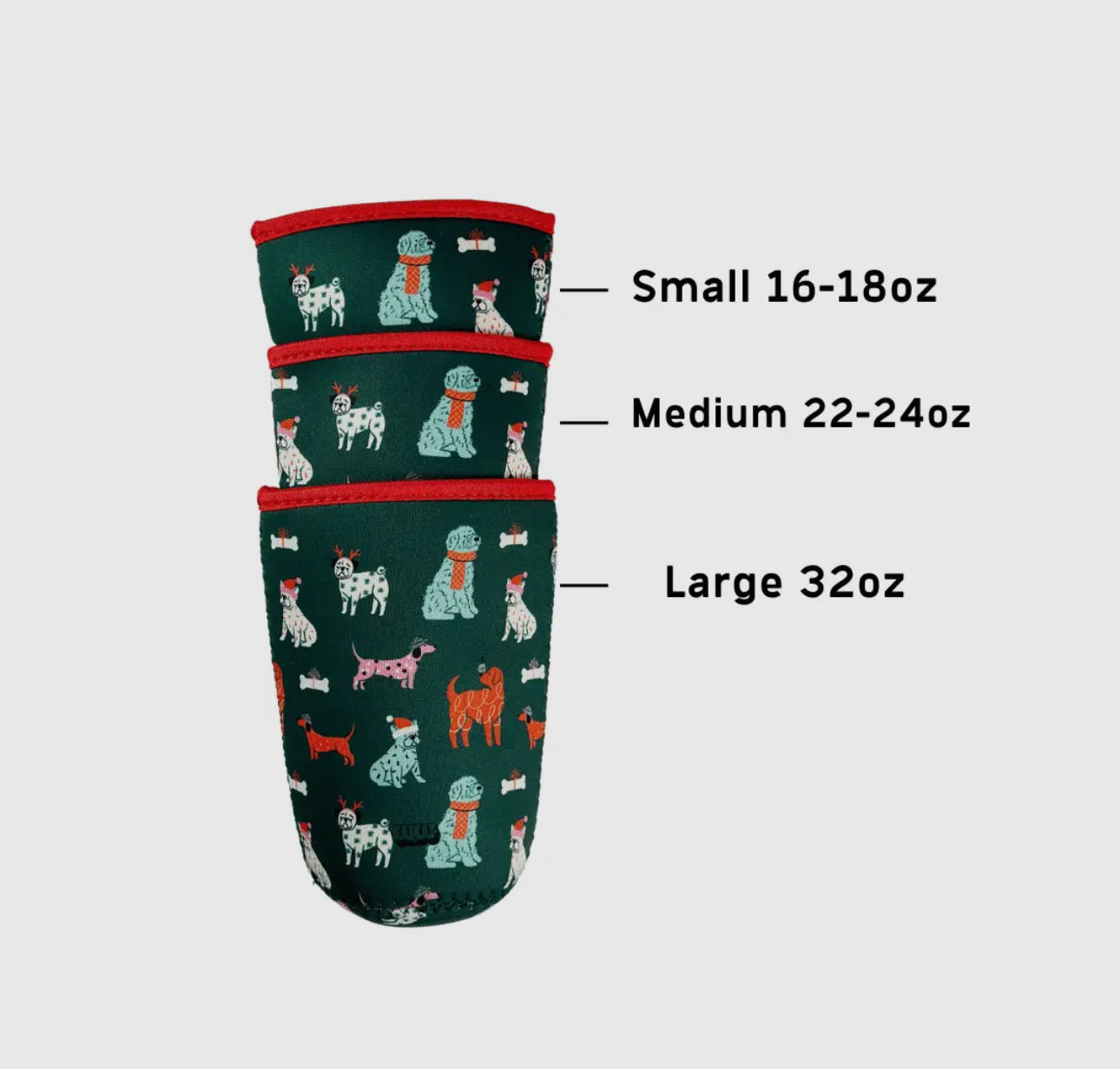 Holiday Dogs Drink Sleeve