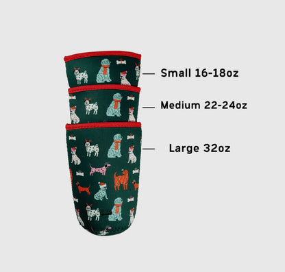 Holiday Dogs Drink Sleeve