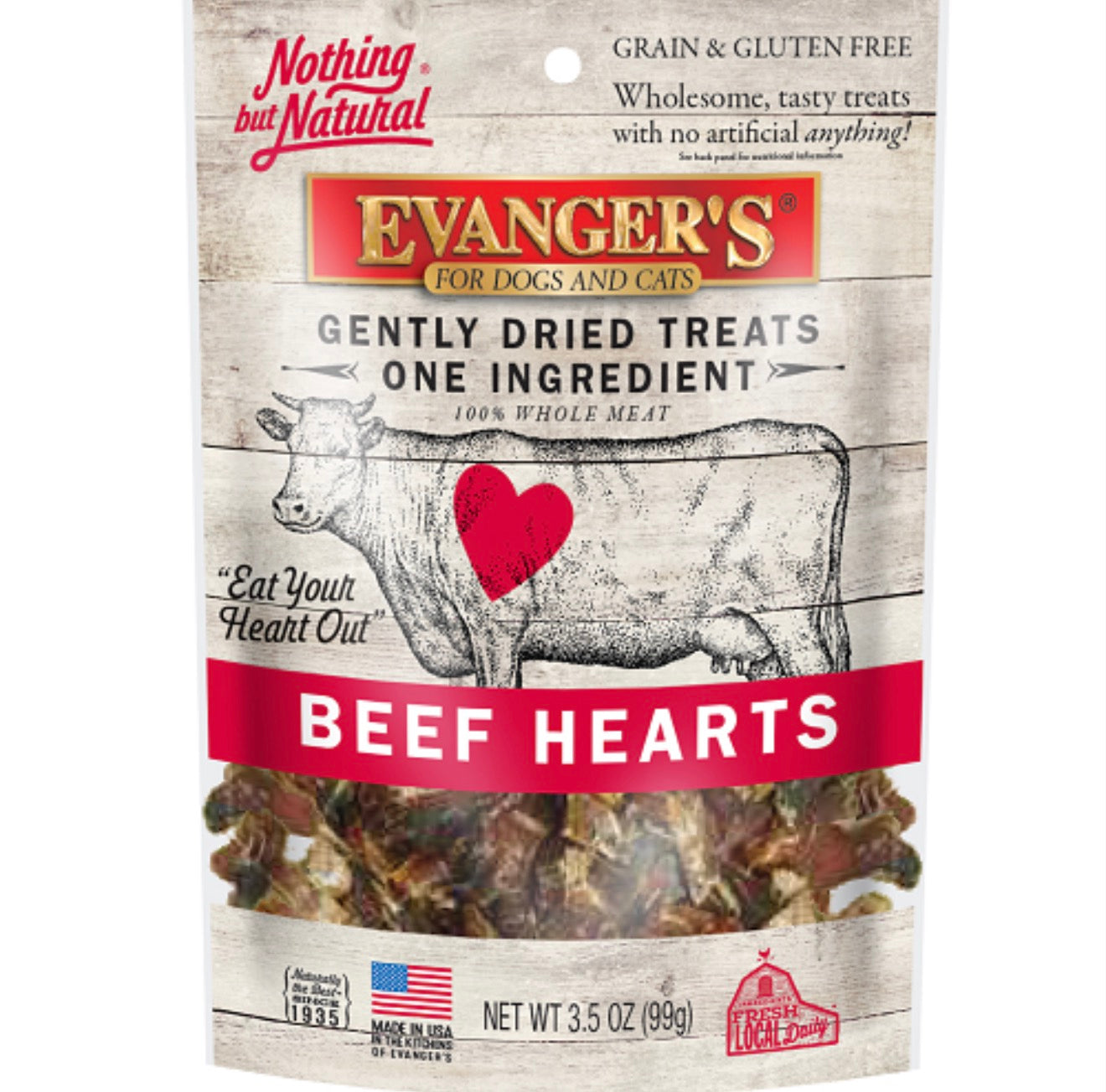 Gently Dried Beef Heart Treats