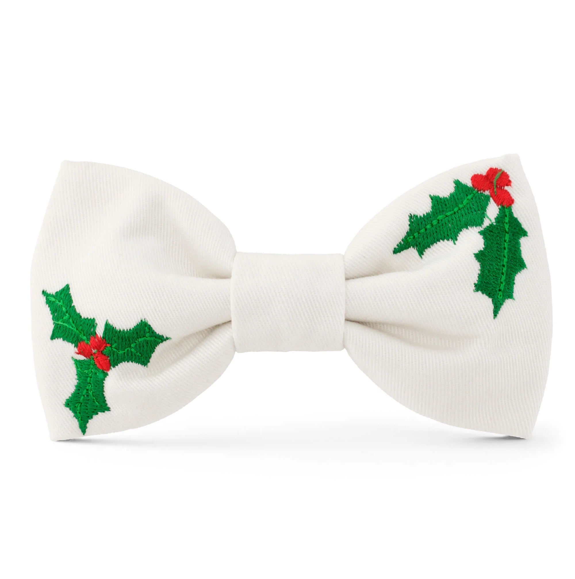 Holly Embroidered Bow Tie
