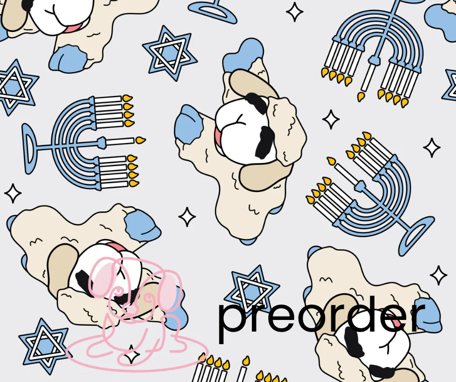 Hanukkah Lamb Chop Bandana