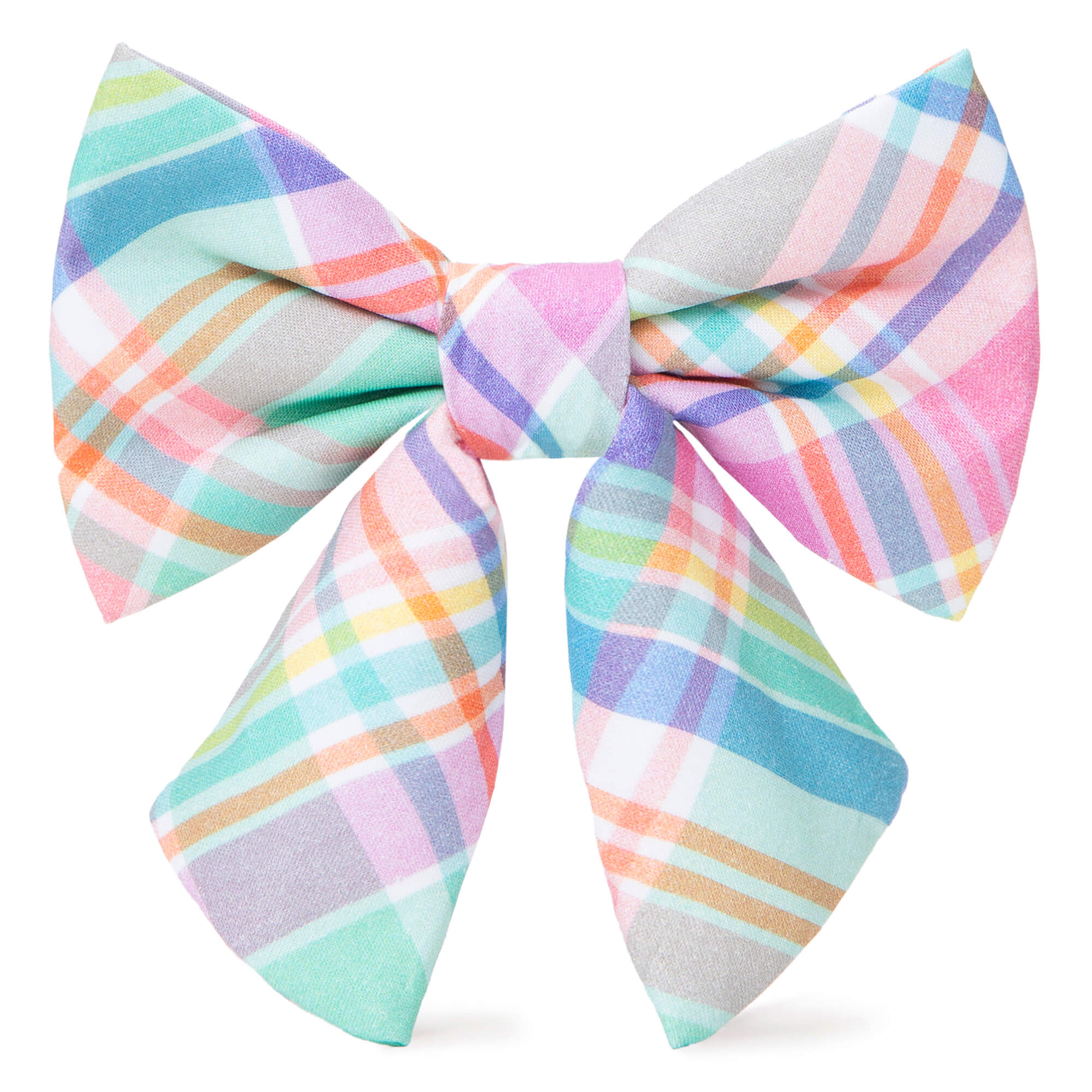 Blooming Plaid Sailor Bow
